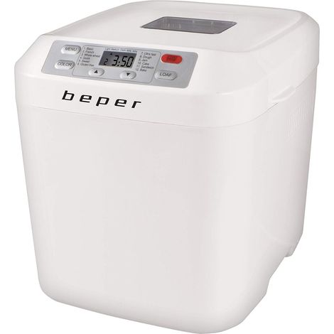 BEPER BC.130 Macchina per Il Pane Gluten Free, 550 W, 1 Kilogram, Recipiente Antiaderente, Bianca (1/5)