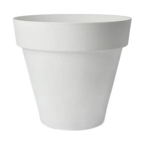 Grand pot de fleurs Sequoia 48 cm blanc (1/3)
