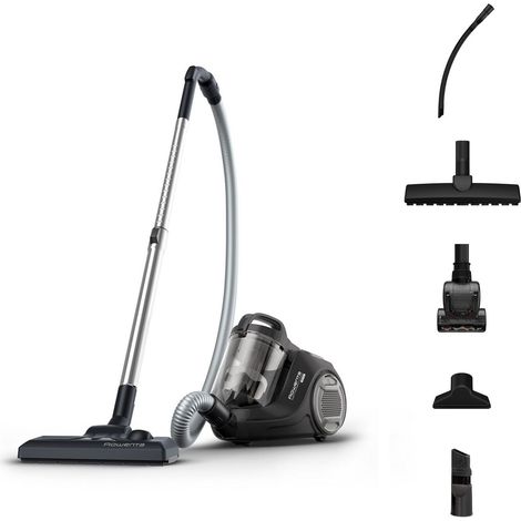 Rowenta – Aspirateur sans sac 900W 77dB – Moteur basse consommation – Filtration 99.98% – Rayon d'action 7.6m – Compact et léger