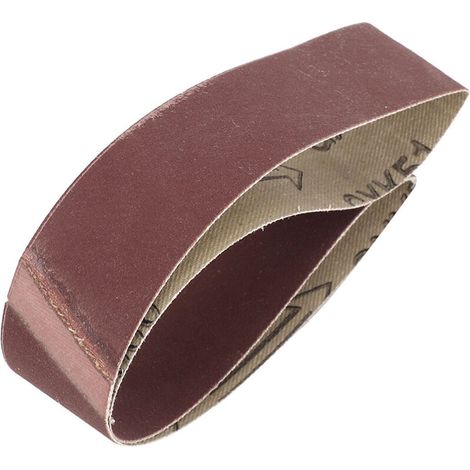 10 Aluminiumoxid-Schleifbänder, 533 x 30 mm, Körnung 600, zum Schleifen und Polieren