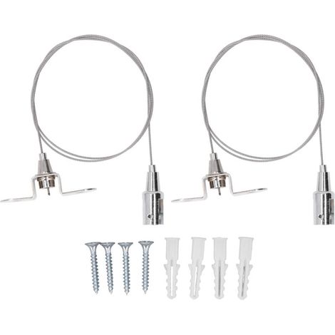 90cm stainless steel cable for hanging pictures, 30kg load capacity, adjustable rope for photo frames, lamps, art displays - AquaForge (1/5)