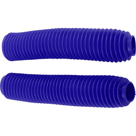 Paire de soufflets de protection anti-poussière pour amortisseurs de fourche avant de moto SUZUKI RM125 DR250 DRZ400 400 (bleu) (1/5)