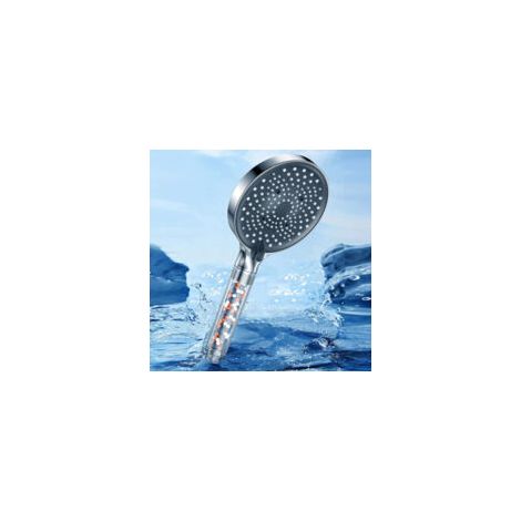 Soffione doccia, soffione doccia con tubo flessibile da 1,6 m, soffione doccia a risparmio idrico - Crezuo (1/4)