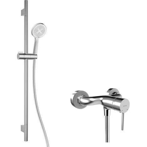 kielle Oudee - Set doccia con miscelatore, asta, flessibile e doccetta EcoSpare, cromo 20602SN10 (1/5)