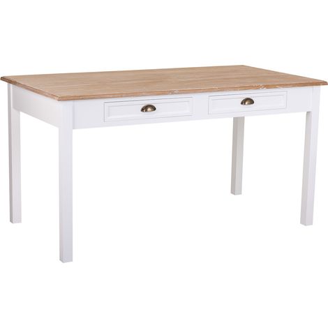 Mesa de madera blanca 150x80x78 (1/5)