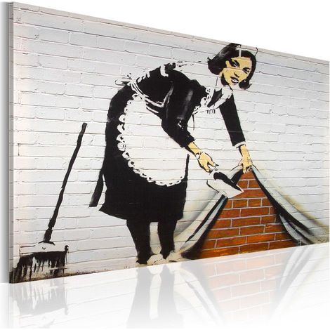 Tableau Imprimé "Femme de Ménage - Banksy" 40x60cm (1/2)