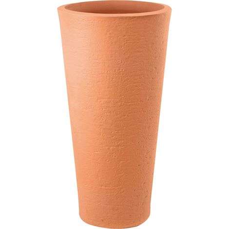 Hochkegelvase 40xh78 cm in Harz Tirso 800 von Martino im Freien - Brown