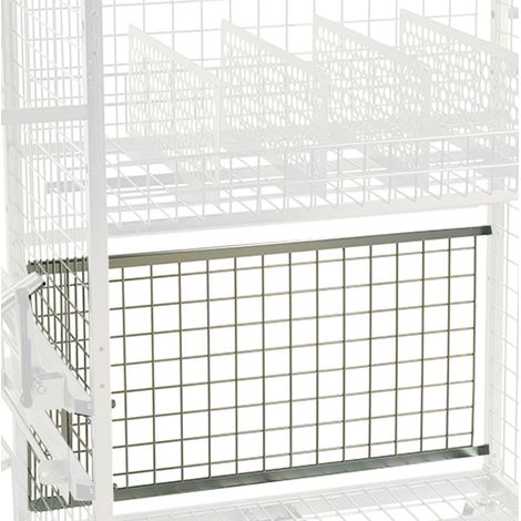 Kongamek Rückwandgitter RM17 1290x10x450mm als Zubehör für Kommissionierwagen Modul 300