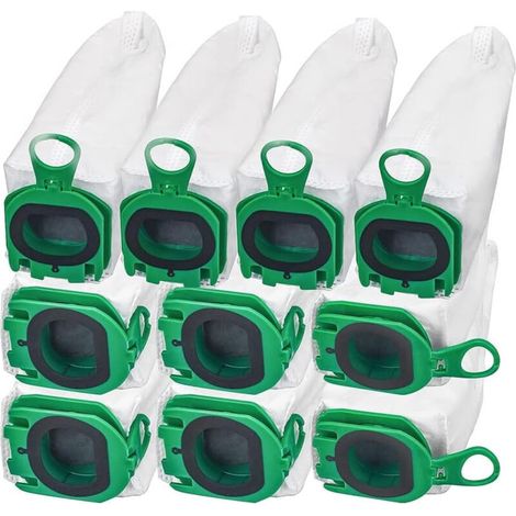 Compatible avec le kit d'accessoires pour aspirateur Vorwerk VB100/FP100, 10 sacs à poussière non tissés.