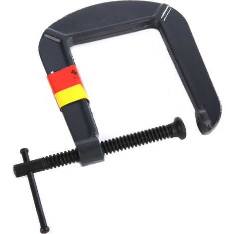Serre-joint en C robuste de type G pour le travail du bois, outil de serrage pour la menuiserie et le bricolage (70, 110 mm) (1/5)