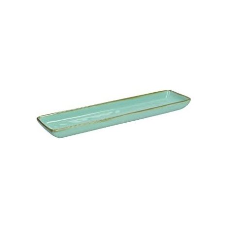 VASSOIO RETTANGOLARE 32X8CM VERDE ACQUA LINEA CONCERTO
