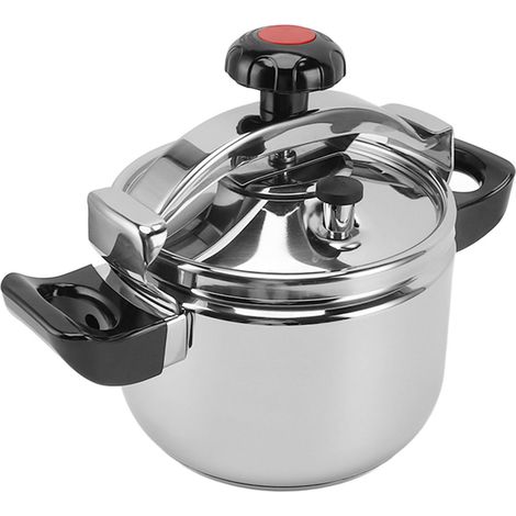 Autocuiseur domestique en acier inoxydable, antidéflagrant, à double fond, compatible avec les plaques à gaz et à induction, style brillant, 5 L, 22 cm (1/5)