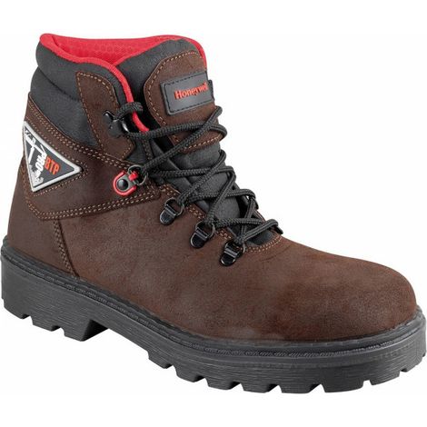 Chaussures de sécurité hautes PRO BTP marron (BACOU) HONEYWELL S3, CI, SRC - Pointure: 45