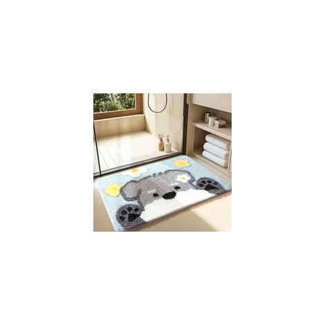 Tapis antidérapant avec un joli motif de chien, 45×70 cm — (1/5)