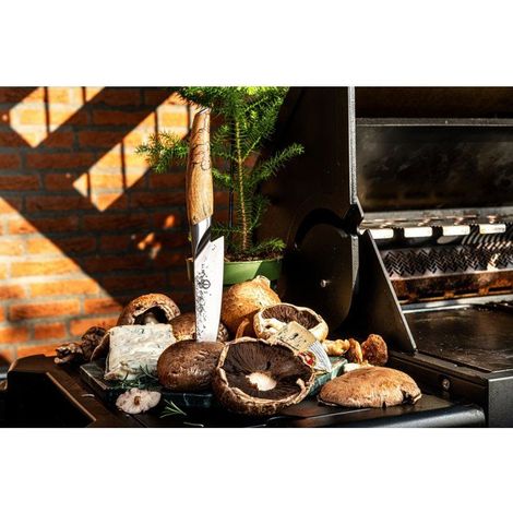 Couteau de chef - FORGÉ - KATAI - Acier VG10 - Manche en bois de racine - Longueur : 16 cm (1/3)