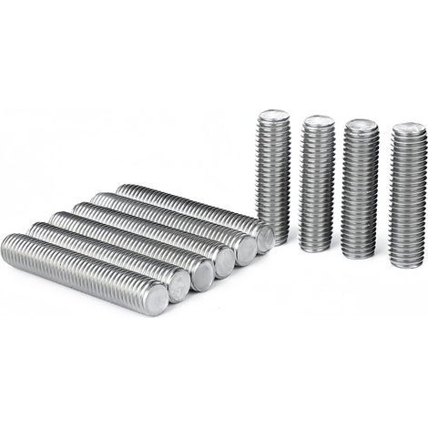 10 Pièces Tige Filetée M8x60mm en Acier Inoxydable Tiges Filetées Résistantes avec Filetage Métrique Complet DIN976 - Usage Industriel (1/5)