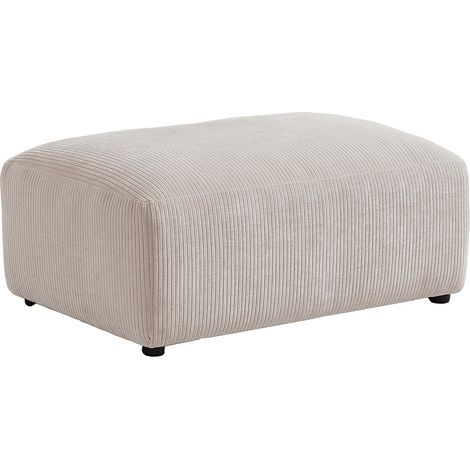 Pouf in Velluto a coste Beige - TIRONO di Maison Céphy