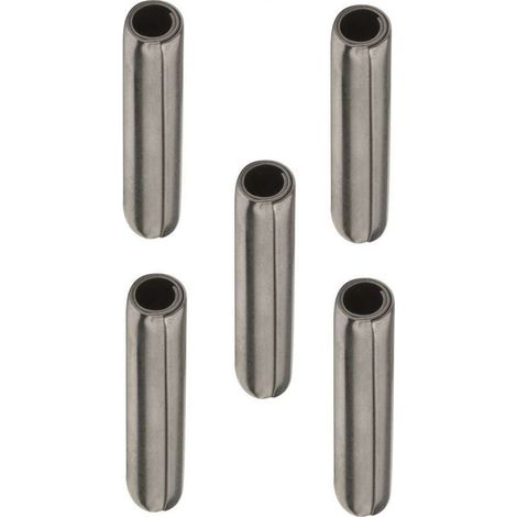 5x goupille élastique spiralée ressort 6x30 universel DIN 7343 / ISO8750 chanfreinée rond circulaire