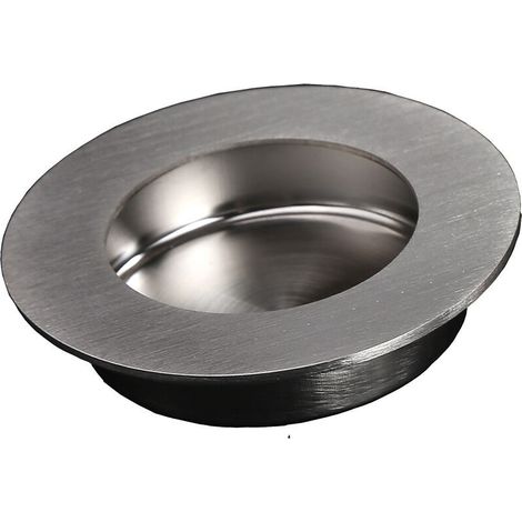 4PCS,Poignee Porte Coulissante Encastrées en Acier 304 Inoxydable à Rainures Invisibles,avec Vis (1/5)