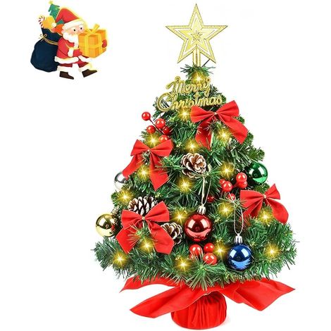 Sapin de Noel Lumineux LED Mini Sapin de Table de 60 cm décoration Noël (1/5)