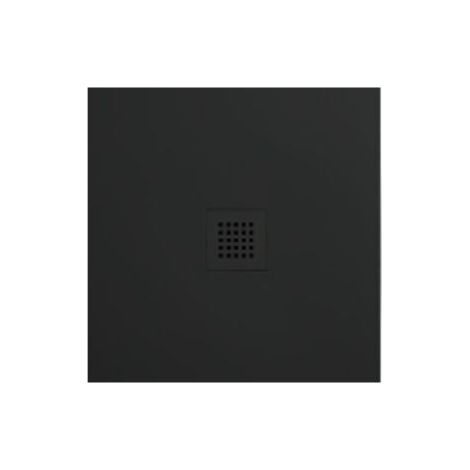 Piatto doccia 80x80 h.3 in ceramica nero opaco Ceramic.30 di (1/4)