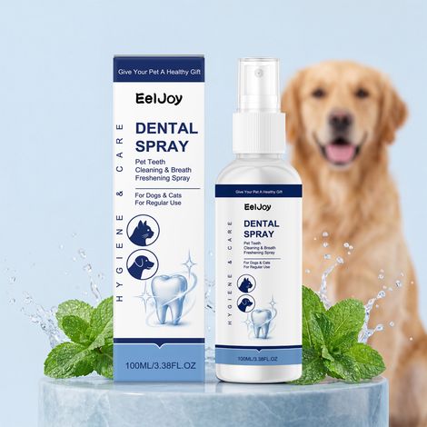 Spray bucco-dentaire pour chiens, nettoie les dents et rafraîchit l'haleine - 100 ml (1/5)