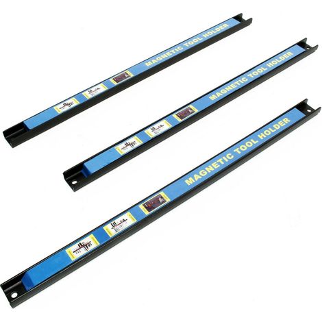 Tira magnética 46 cm portaherramientas 3 piezas tira portaherramientas 160002550