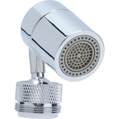 Cabezal aireador giratorio de 720° para grifo de fregadero con 2 modos de salida de agua, filtro de malla de 4 capas, rosca M24 (1/5)