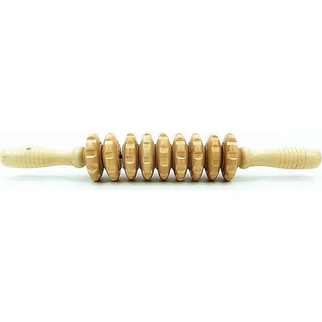 anti Cellulite Masseur Rouleau De Massage Appareil Maderothrapie Bois 40 Cm (1/5)