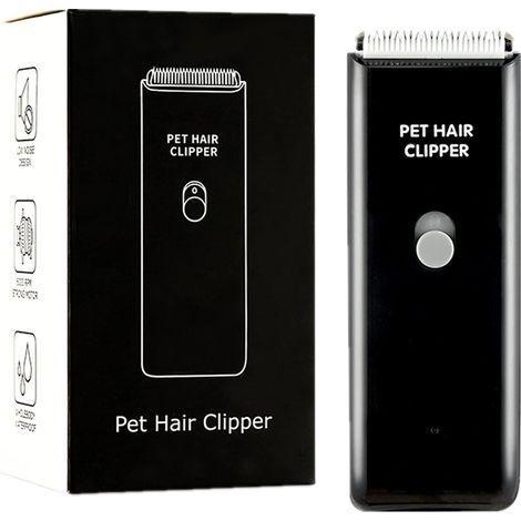 Tondeuse à poils pour chiens et chats étanche, portable, électrique, rechargeable par USB, outil de toilettage pour animaux de compagnie, silencieuse et sans fil, pour petits animaux.-AquaForge (1/5)