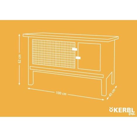 Gabbia per roditori - KERBL - Fred - 100x45x62 cm (1/5)