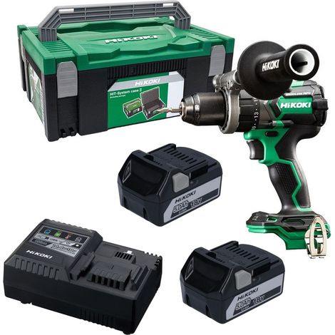 HiKOKI 18V 36V Brushless Combi Drill Cordless Multi Volt RFC 140Nm X2 5ah + Case (1/5)