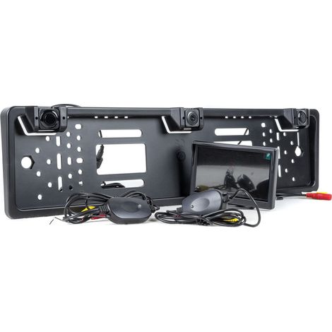 Telecamera per la retromarcia con display da 5" e sensori di parcheggio - resistente alle intemperie