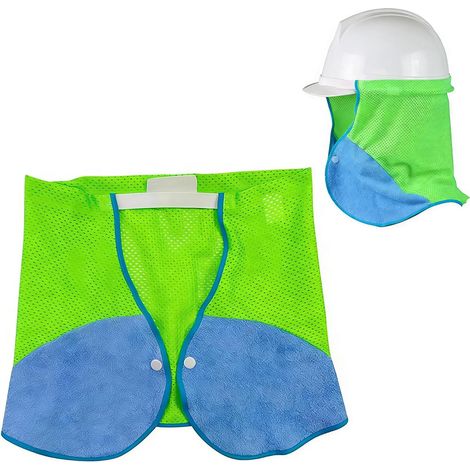 Cache-Cou pour Casque de sécurité Pare-Soleil Ajustable Atmungsaktiver Schutzhelm Nackenschutz mit UV Schutz pour Les Casques de Chantier pour Travailleurs Construction, pour l'été (1/5)