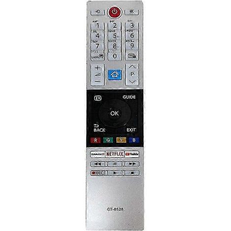CT-8528 Télécommande de remplacement ergonomique pour téléviseur TOSHIBA (1/5)