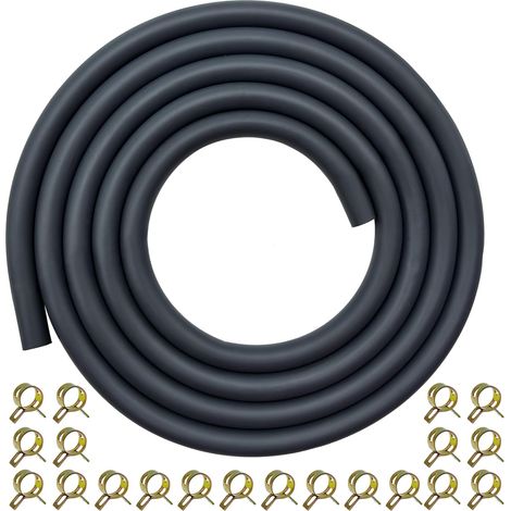 Ø6mm Fuel Hose 1/4" Fuel Hose 2.4M for Motorsport Engines and Generators for Small Gas Diesel Powersport with 20 Pieces Clamps (1/5)