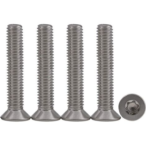 Beijiyi – Lot de 25 vis à tête fraisée M5 x 40 en acier inoxydable 304 – Vis Torx TX20 – Entièrement filetées pour machines et meubles (1/5)