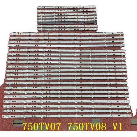 Ruban LED, Matériau en Aluminium, Compatible avec 750TV07 V1, 750TV08 V1, 28 Pièces, Luminosité Améliorée (1/5)
