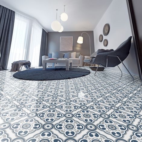 Sticker sol anti-dérapant 60x100cm – Vinyle plastifié étanche – Pour carrelage, linoleum, parquet – Installation facile sans bulles (1/5)