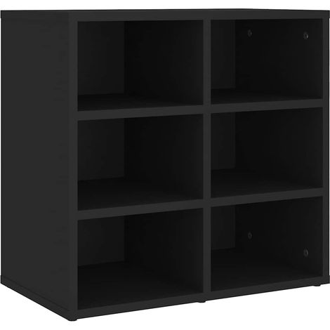 Maison Exclusive - Scarpiera Nera 52,5x30x50 cm (1/5)