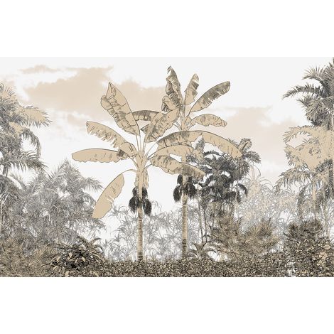 Papier peint panoramique - Forêt Tropicale - 130 cm x 86 cm (1/2)