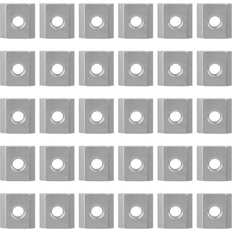 30 Stück T-Nutmuttern der Serie 30, verschiebbare Gewindebefestigungsblöcke für Aluminiumprofile (M6) (1/5)