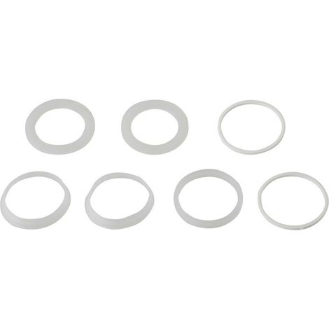 KIRCHHOFF Siphondichtung-Sortiment Silikon, 1 1/2" x 40 mm, für Spültisch (7x) (1/2)