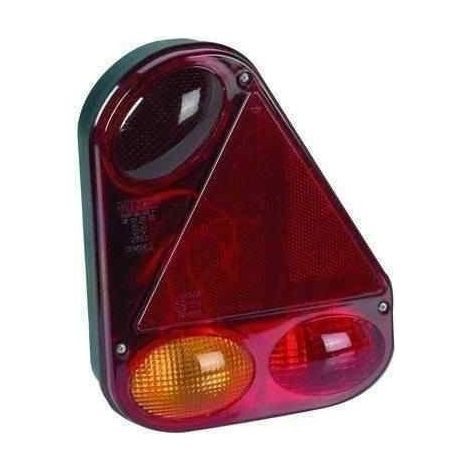Cabochon de feu pour remorque avec feu de recul intégré – Dimensions 229x181x62mm – Entraxe de fixation 130mm – Matériaux résistants – Radex