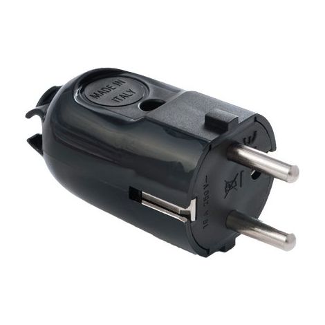 SPINA MOBILE SCHUKO FME - NERO 2P+T 16A- 5 pezzi