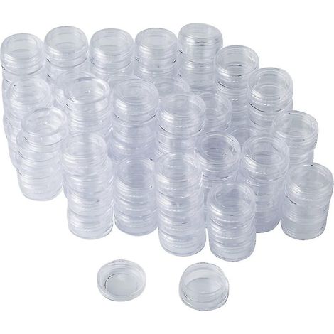 Boîte cosmétique de 108 pièces, boîte vide transparente avec couvercle, baume à lèvres et crème, coffret orné de strass et de perles, boîte d'échantillons (1/4)