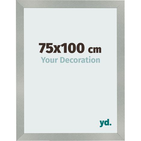 yd. - Cadre photo 75x100 - Aluminium Brosse - MDF - Bologna (1/5)