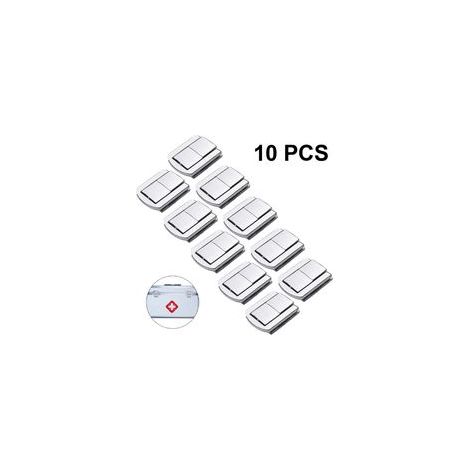 Lot de 10 loquets de coffre en acier inoxydable, fermeture réglable pour coffres, boîtes et étuis en bois (1/5)