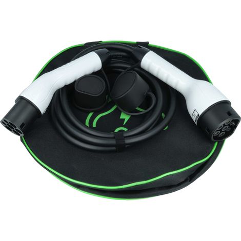 vhbw Cable carga tipo 2 a tipo 2 compatible con Alfa Romeo Tonale coche eléctrico - Cable conexión, 3 fases, 16 A, 11 kW, 3 m