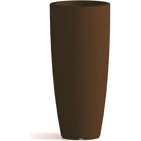 Vaso da esterno ed interno stilo round top Marrone 90 cm